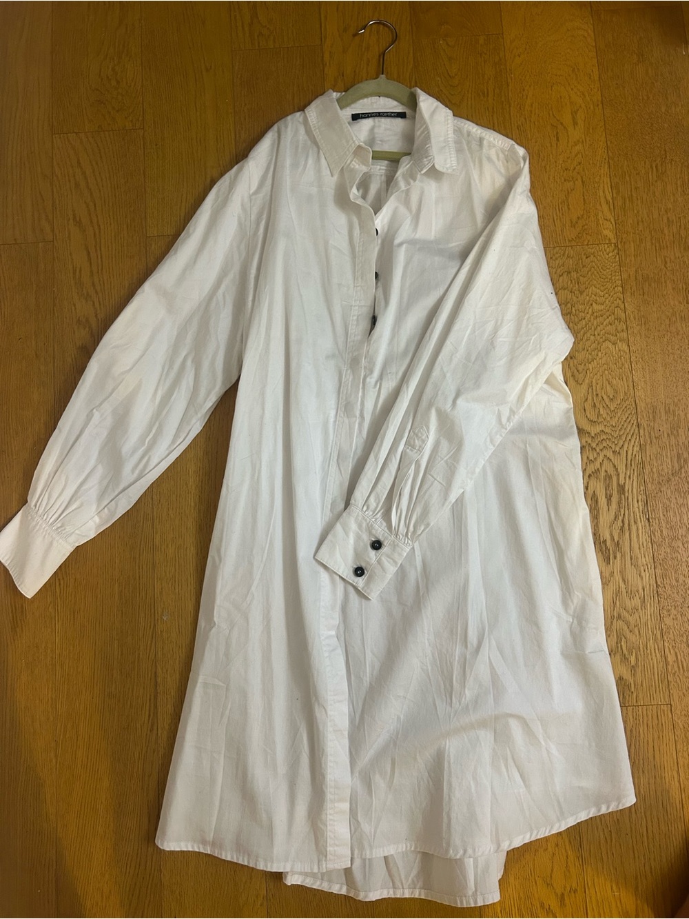 Hannes Roether white shirt dress